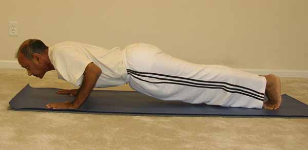 How to do Chaturanga Dandasana, Four Limbed Staff Pose, Light on Yoga  Challenge