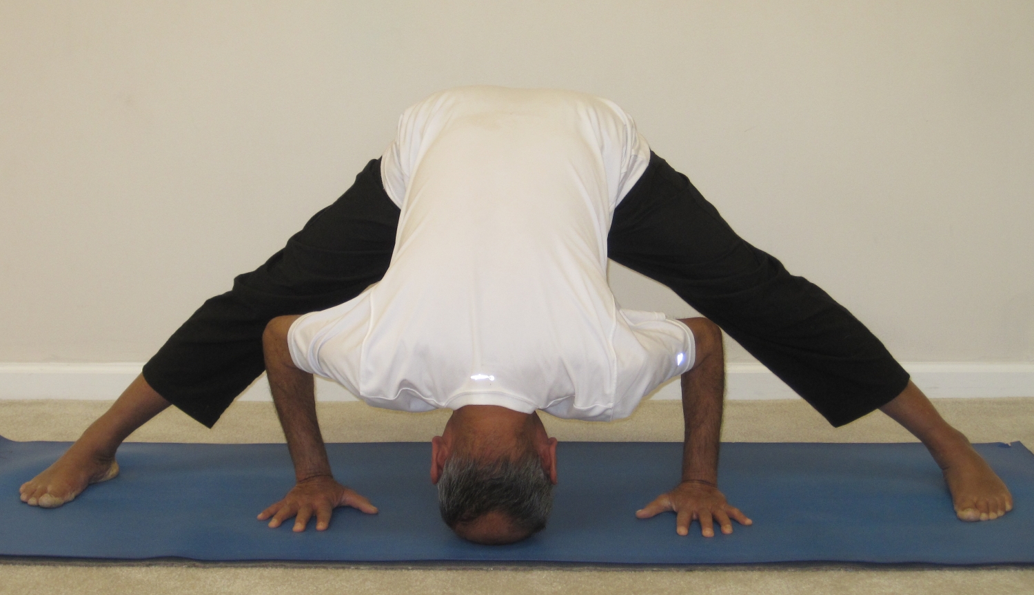 Wide-Legged Forward Bend Pose (Prasarita Padottanasana) • Yoga Basics