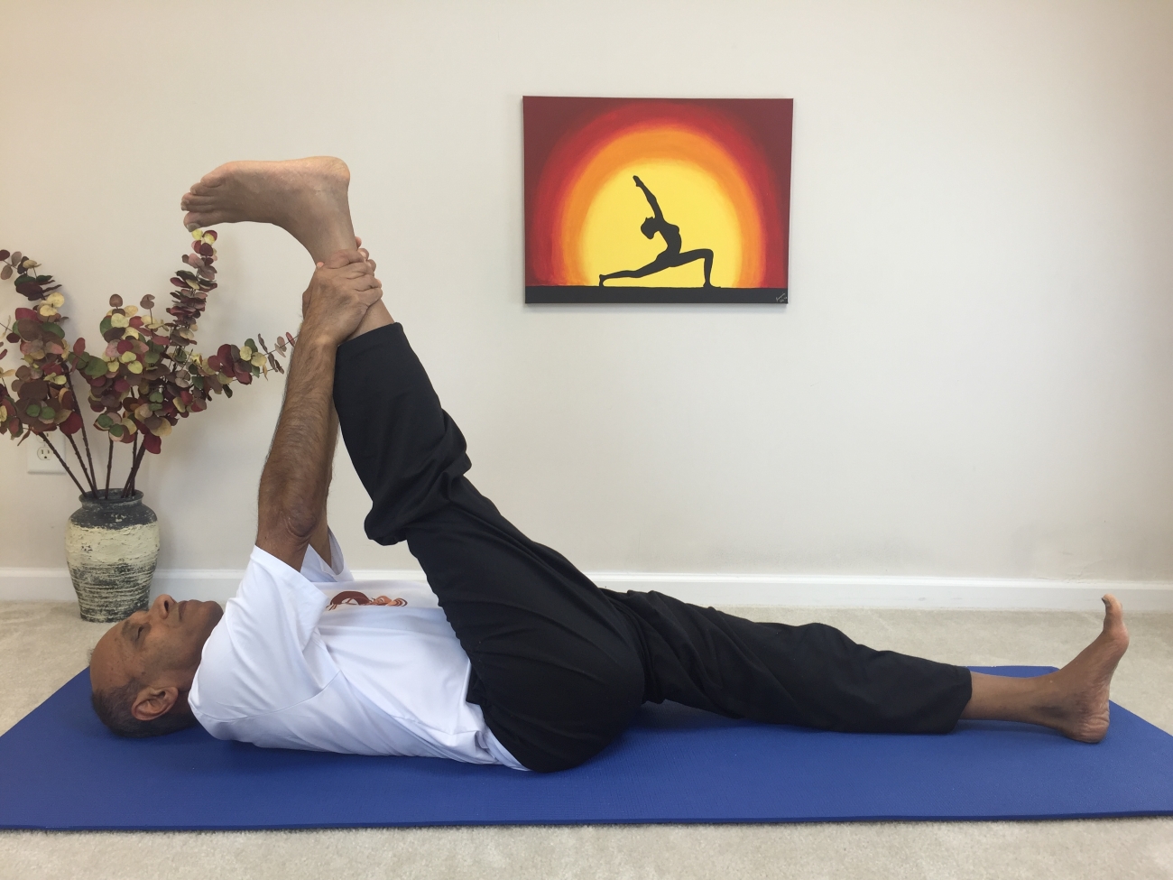 Supta-Padangushthasana (Reclining hand-to-toe Pose) | Yoga With Subhash